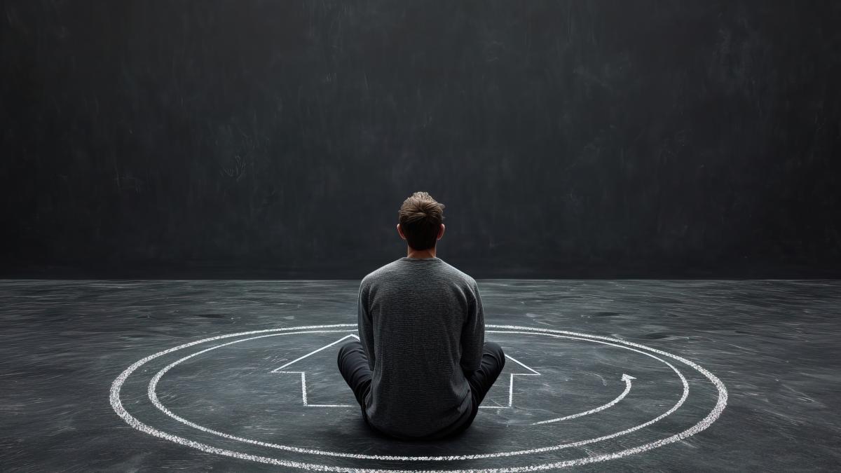 person-sitting-dark-with-abstract-linear-house_84683800